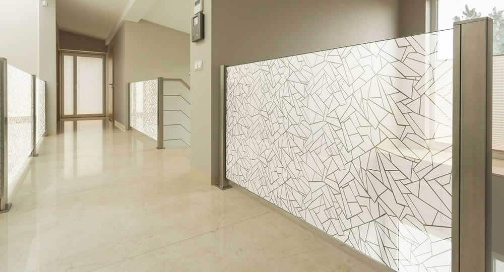 Vitra Frost Patterned Window Film A5 sample window film image showing finish and effect