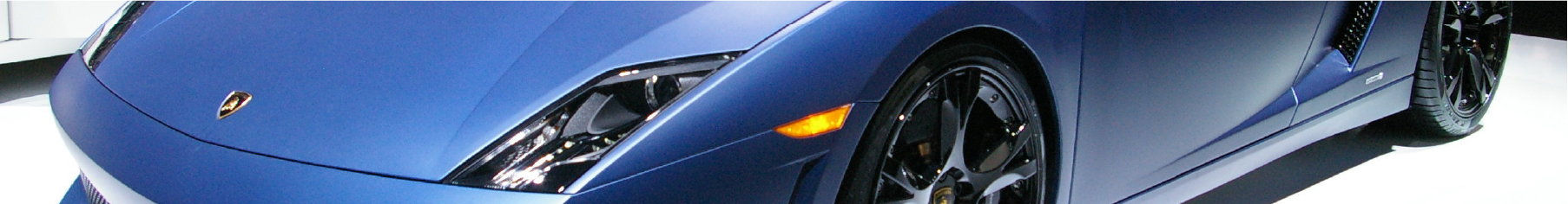 Blue sports car with a matte 3M vinyl wrap installed