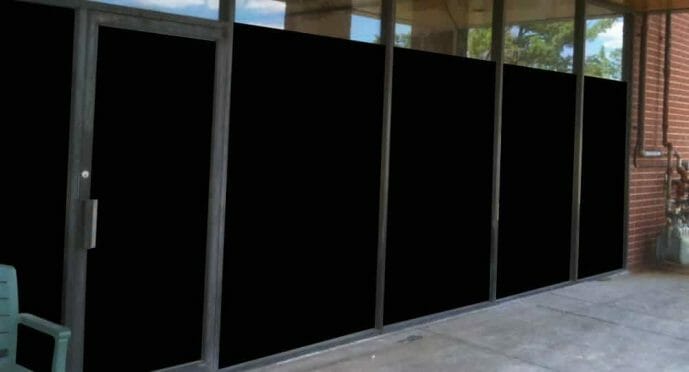 Blackout window film | total privacy | blocks 100% of light and vision