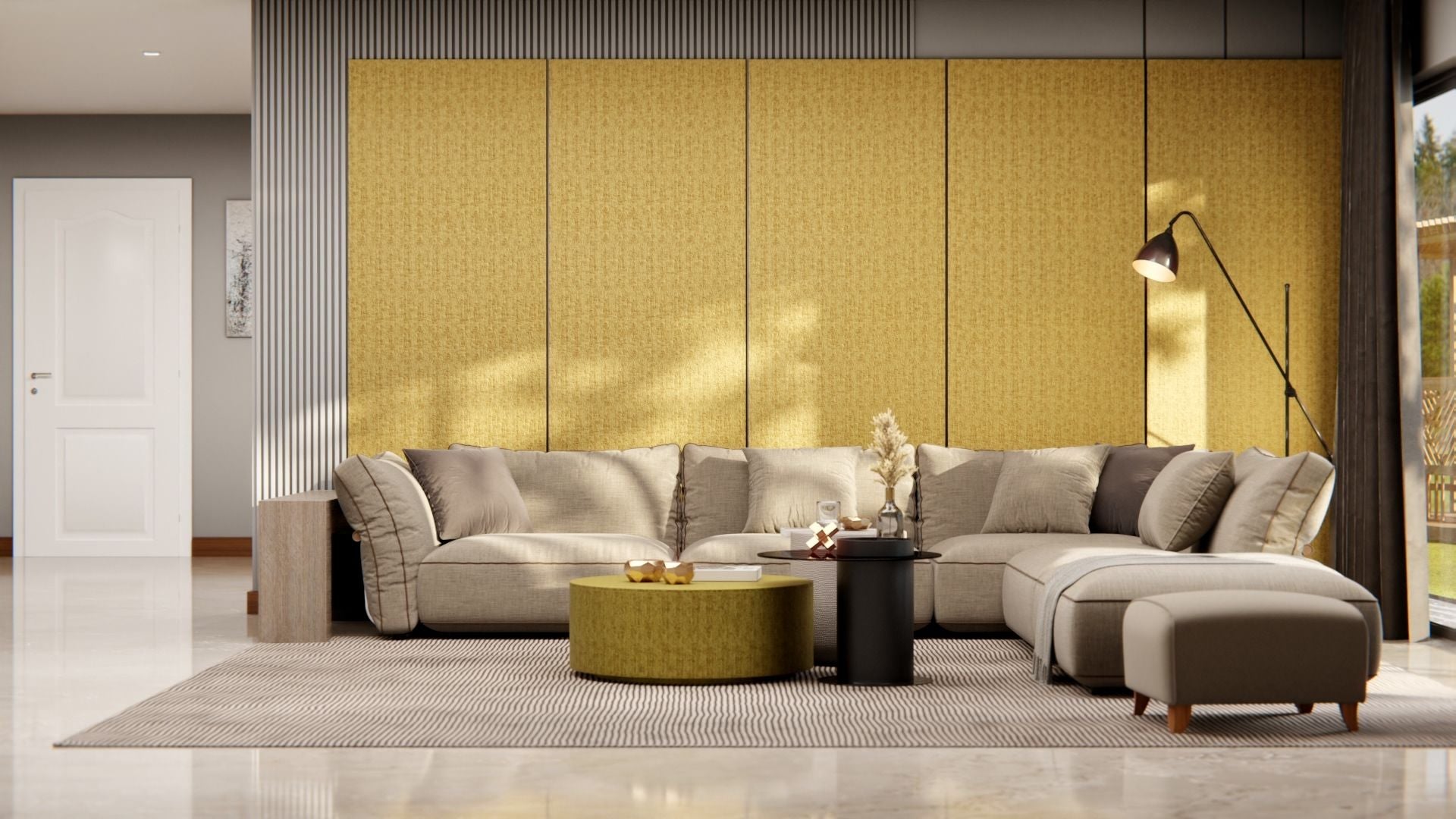 AL15 Yellow Gold Cover Styl' vinyl wrap | for furniture & walls
