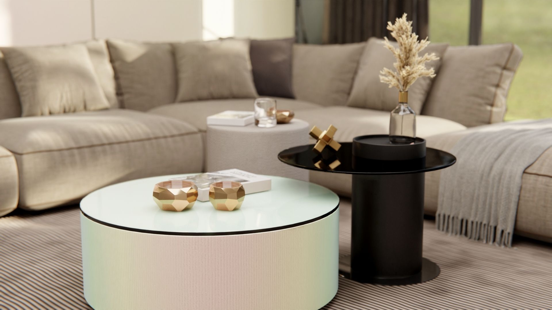 AU02 Aurora Stripes Cover Styl' vinyl wrap | for furniture & walls