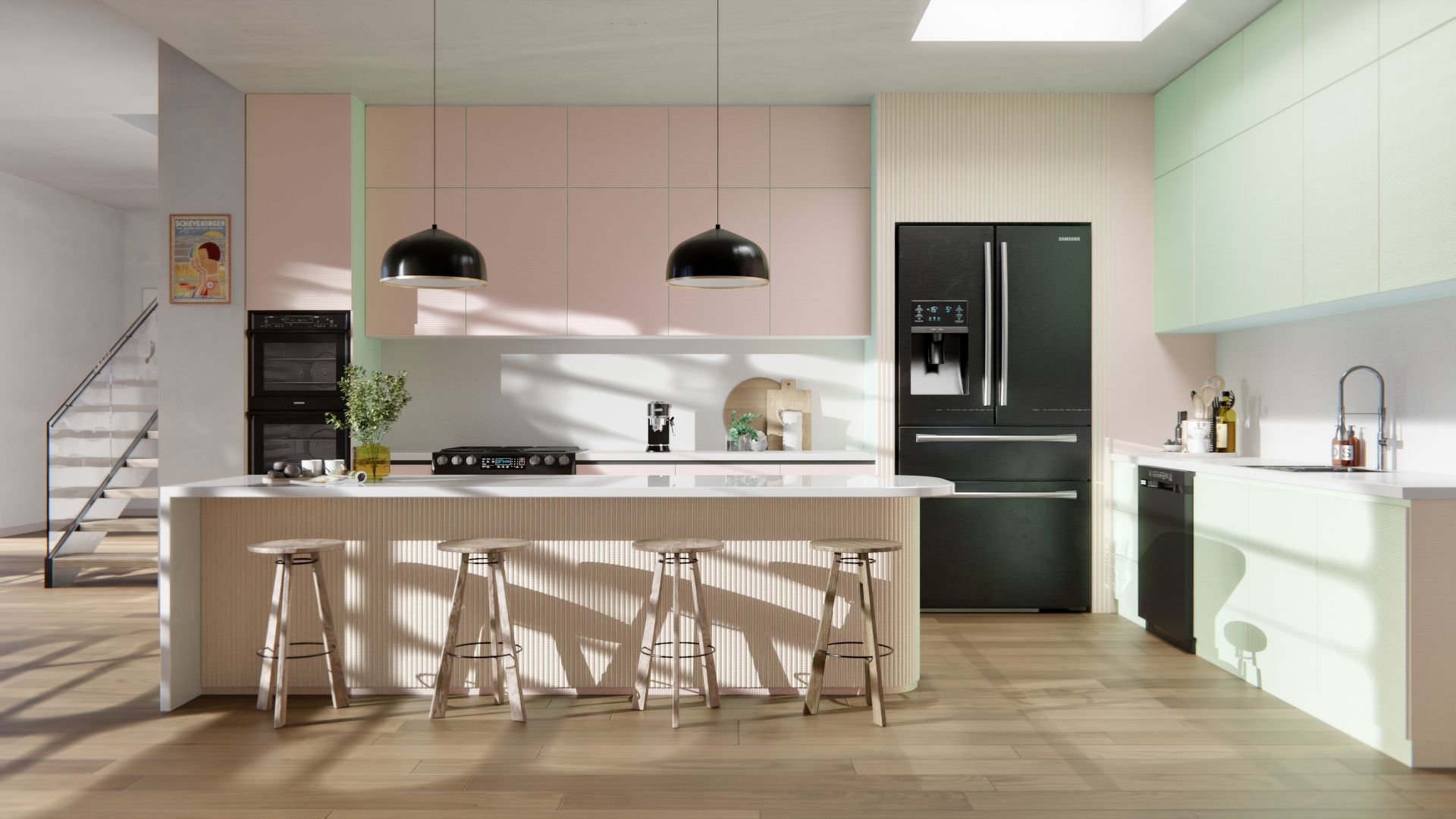 AU02 Aurora Stripes Cover Styl' vinyl wrap | for furniture & walls