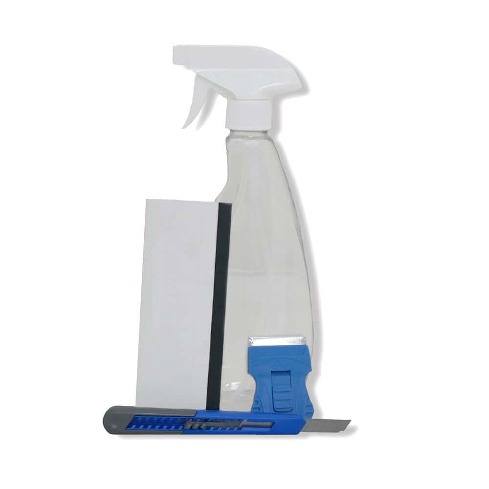 Photo of our Basic window film tool kit