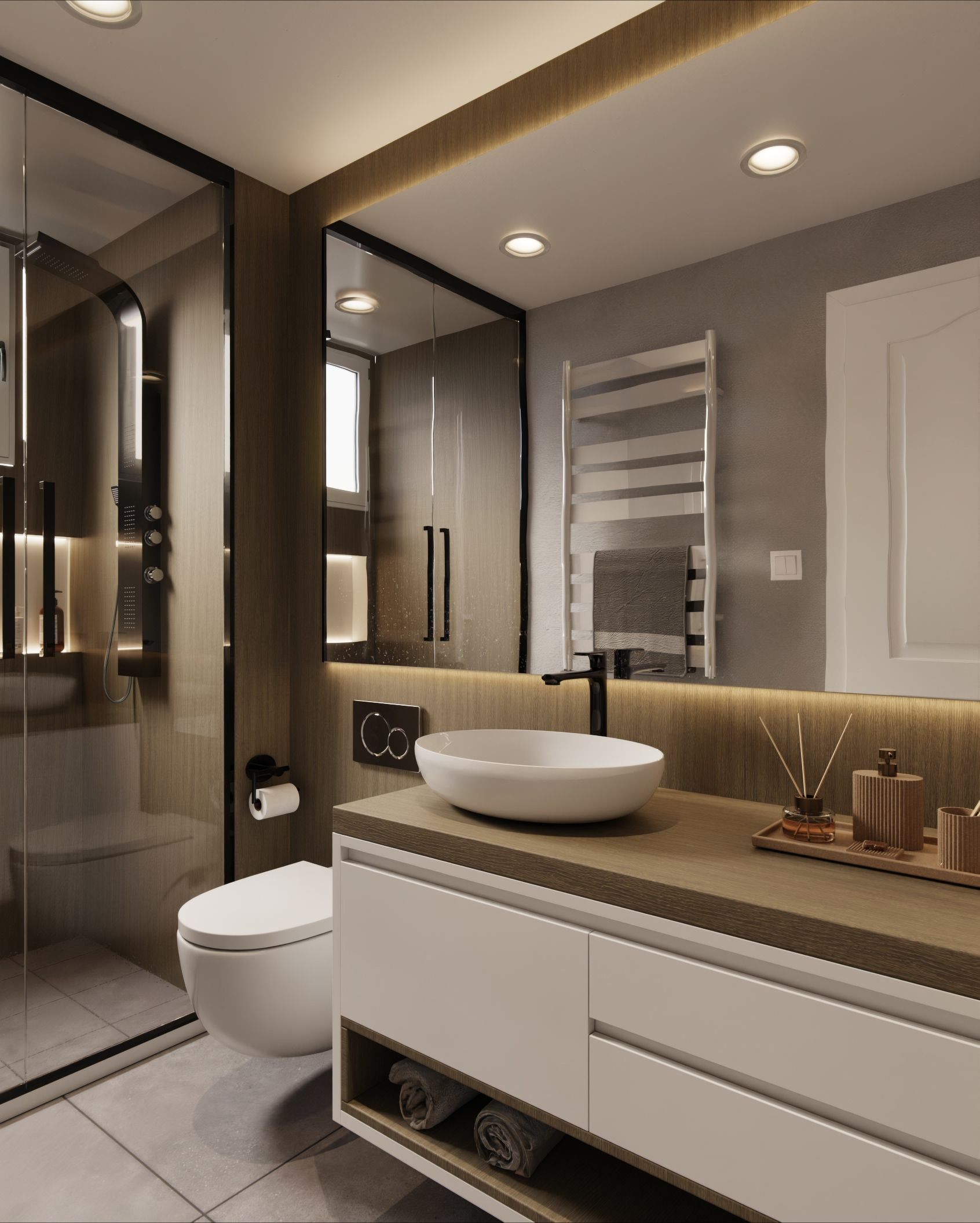 CT69 Cream Brown Cover Styl' vinyl wrap | for furniture & walls