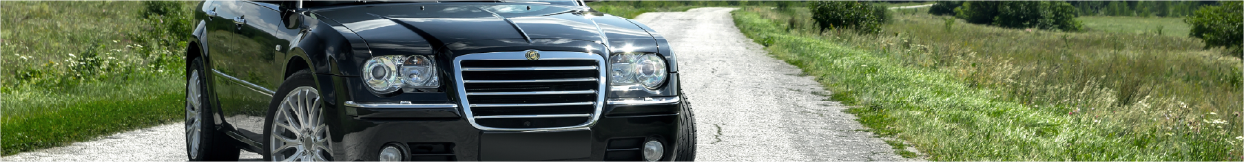 Chrysler window tint installed and the car on the road