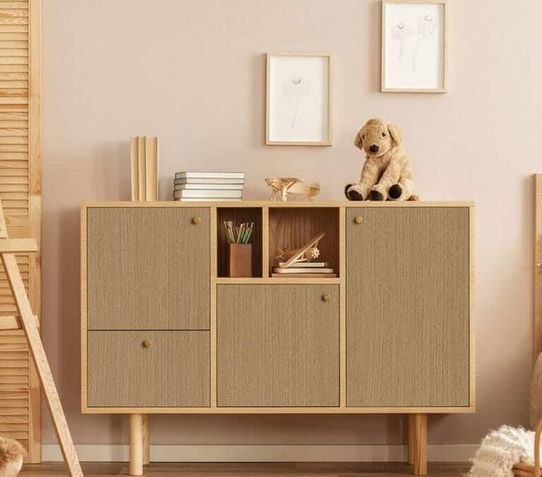 Close-up photo of Cover Styl' Brio Light Aragon Vinyl Wrap installed