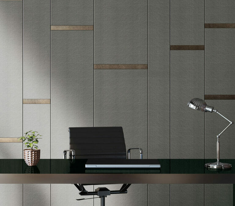 Close-up photo of Dark Grey Brushed Fabric Cover Styl' Vinyl Wrap installed