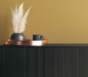 Close-up photo of Cover Styl' Ebony Black Wood Vinyl Wrap installed