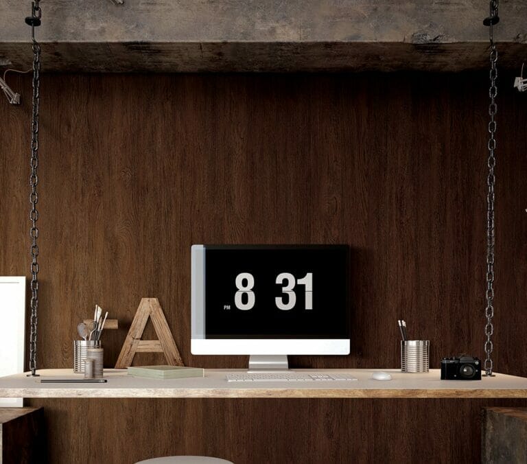 Close-up photo of Cover Styl' Ebony Light Brown Vinyl Wrap installed