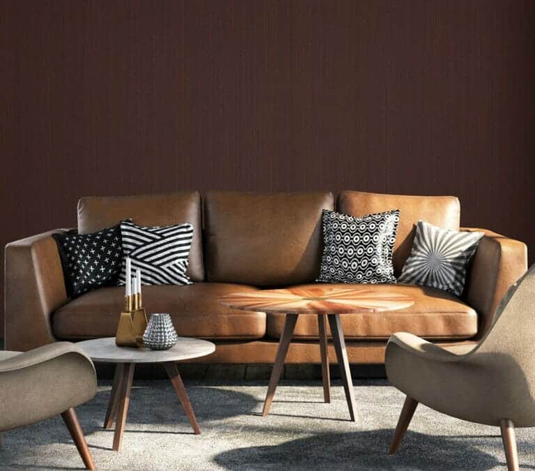 Close-up photo of Cover Styl' Florida Mahogany Vinyl Wrap installed