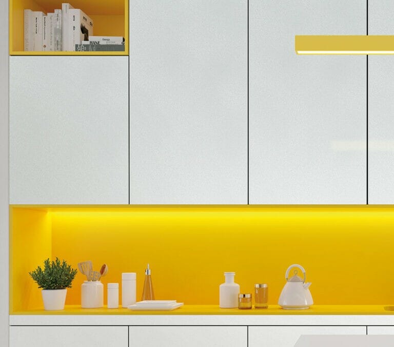 Close-up photo of Cover Styl' Glossy Glitter White Vinyl Wrap installed