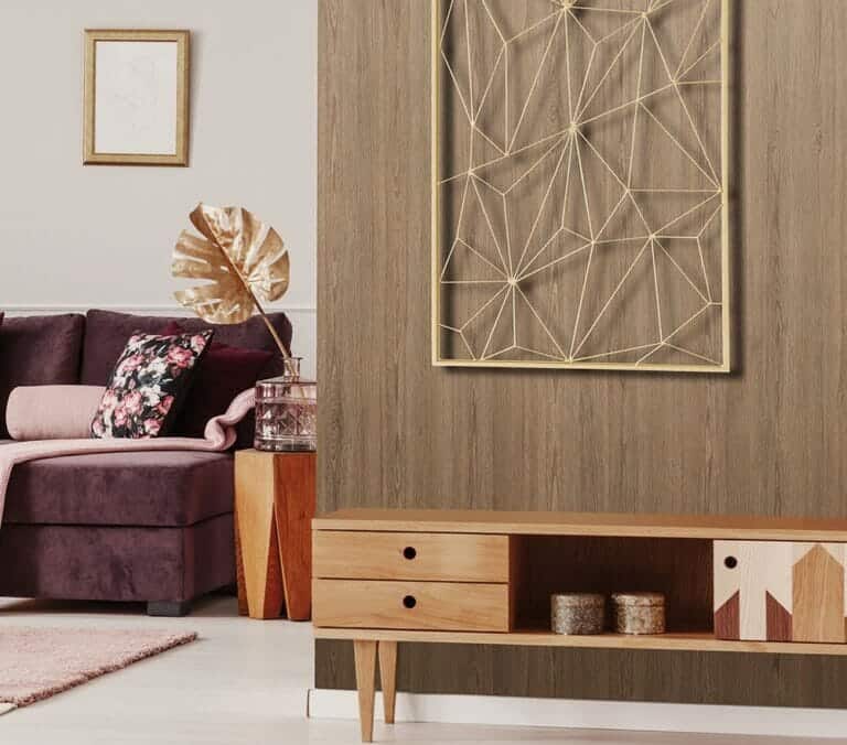 Close-up photo of Cover Styl' Golden Ebony Vinyl Wrap installed