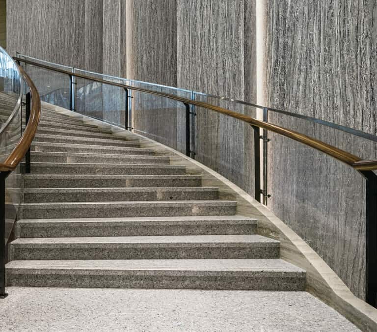 Close-up photo of Cover Styl' Grey And Black Granite Vinyl Wrap installed