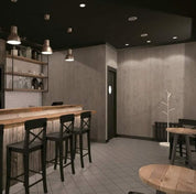 Close-up photo of Cover Styl' Grey Line Oak Structured Vinyl Wrap installed