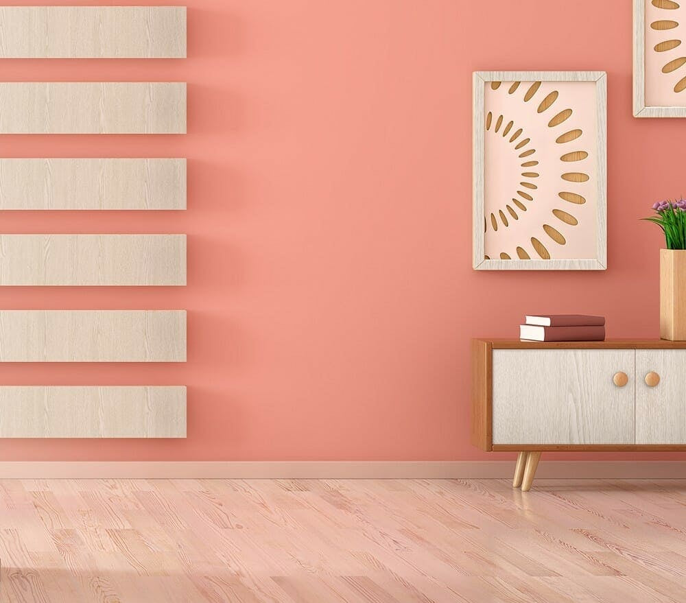 Light Cream Wood Wall and Furniture Cover Styl' vinyl wrap | for furniture & walls (CT17)