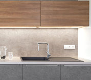 Close-up photo of Cover Styl' Light Grey Concrete Plaster Vinyl Wrap installed