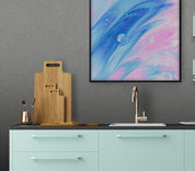 Close-up photo of Cover Styl' Light Grey Leather Vinyl Wrap installed