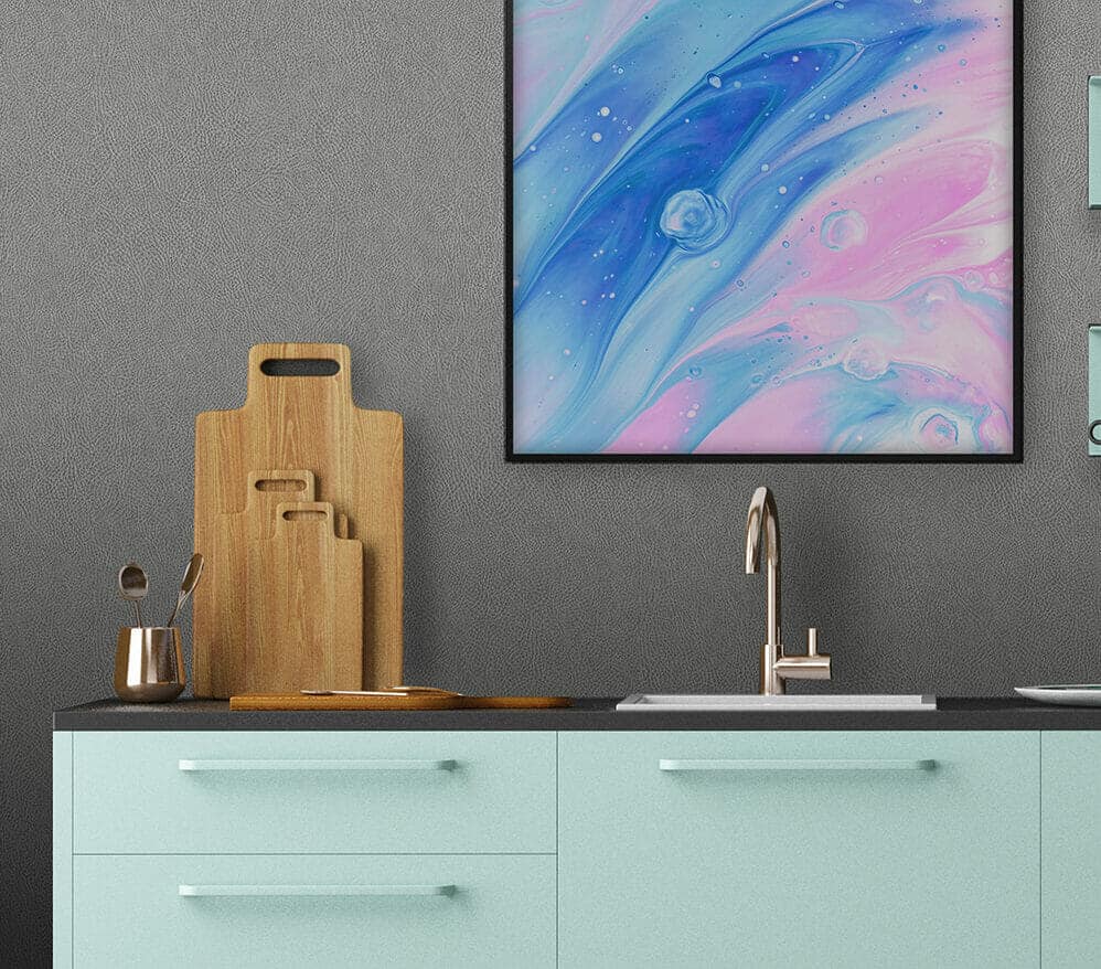 Close-up photo of Cover Styl' Light Grey Leather Vinyl Wrap installed