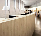 Close-up photo of Cover Styl' Light Grey Oak Vinyl Wrap installed