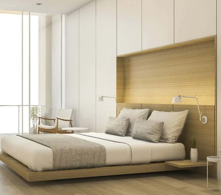 Close-up photo of Cover Styl' Line Beige Pine Vinyl Wrap installed