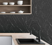 Close-up photo of Cover Styl' Mat Ash Black Marble Vinyl Wrap installed