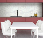 Close-up photo of Cover Styl' Mat Beige Marble Vinyl Wrap installed