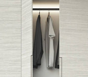 Close-up photo of Mika Light Beige Stripped Pattern Cover Styl' Vinyl Wrap installed