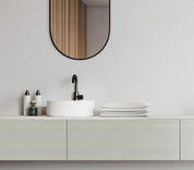 Close-up photo of Cover Styl' Painted Wood Beige Vinyl Wrap installed