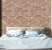 Close-up photo of Cover Styl' Red Bricks Vinyl Wrap installed