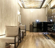 Close-up photo of Cover Styl' Shimmery Golden Wood Vinyl Wrap installed