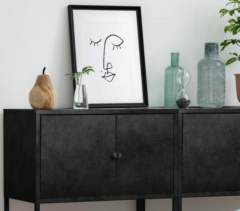 Close-up photo of Cover Styl' Slate Concrete Vinyl Wrap installed