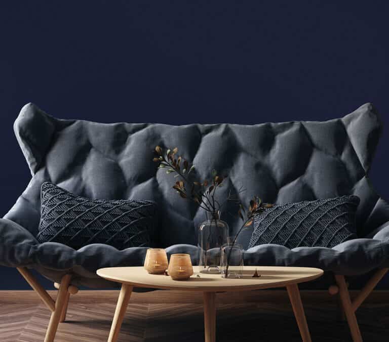 Close-up photo of Cover Styl' Soft Navy Blue Vinyl Wrap installed