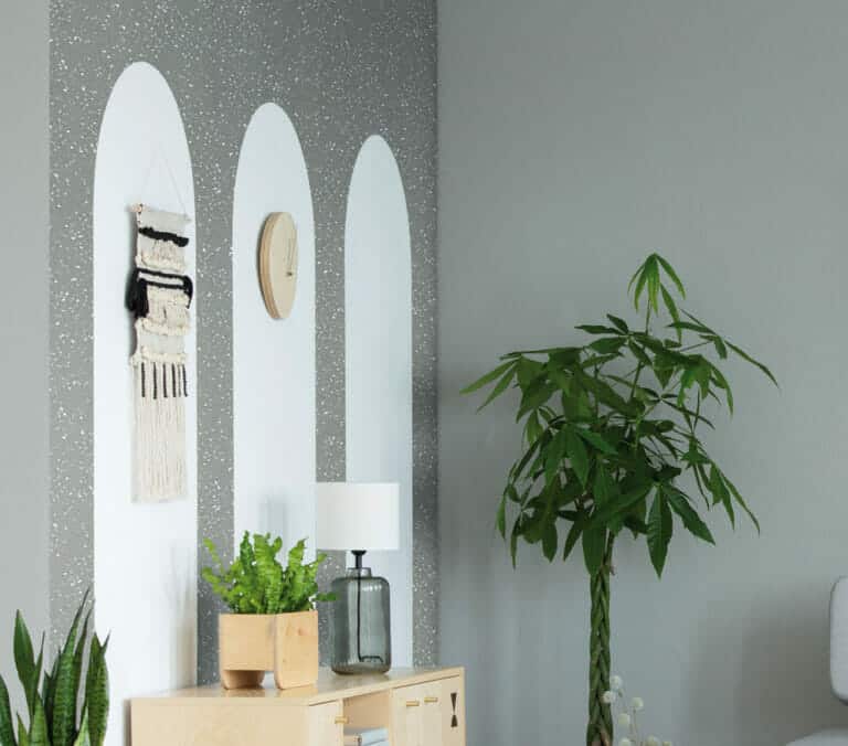 Close-up photo of Cover Styl' Spotted Cement Grey Vinyl Wrap installed