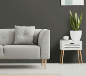 Close-up photo of Cover Styl' Super Mat Fossil Grey Vinyl Wrap installed