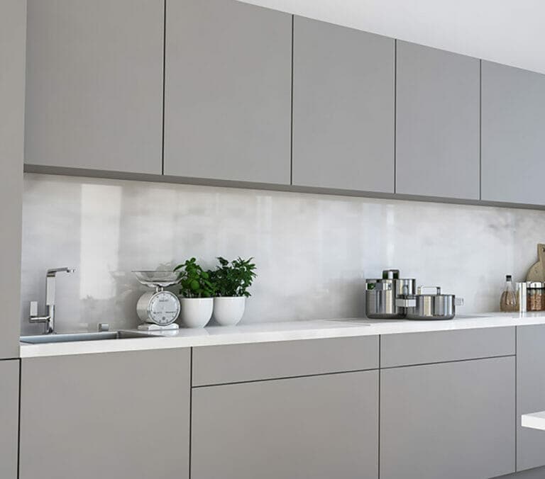 Close-up photo of Cover Styl' Super Mat Light Cloud Grey Vinyl Wrap installed