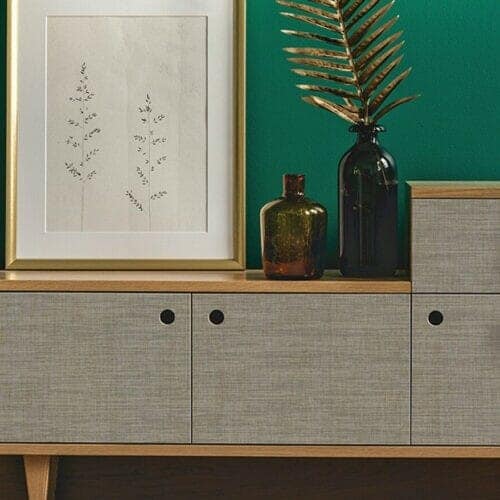 Close-up photo of Woven Light Brown Cover Styl' Vinyl Wrap installed