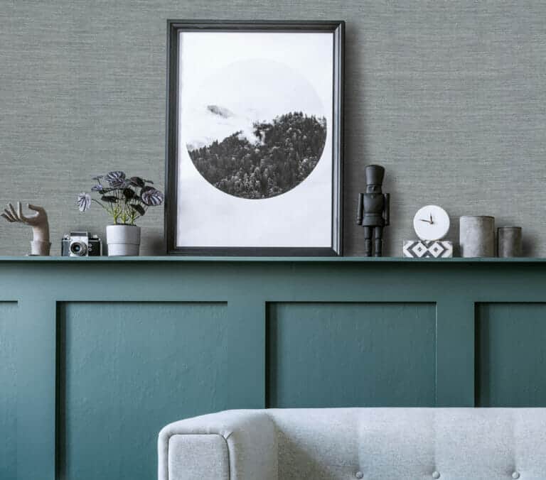 Close-up photo of Woven Parquet Grey Cover Styl' Vinyl Wrap installed