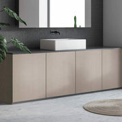 Close-up photo of Cover Styl' Might Beige Mesh Wall and Furniture Vinyl Wrap installed