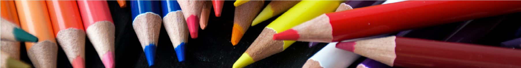 Lots of different colour pencils to represent Cover Styl' solid colour furniture vinyl wrap