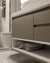 E50 Brownish Oak Style Cover Styl' vinyl wrap | for furniture & walls