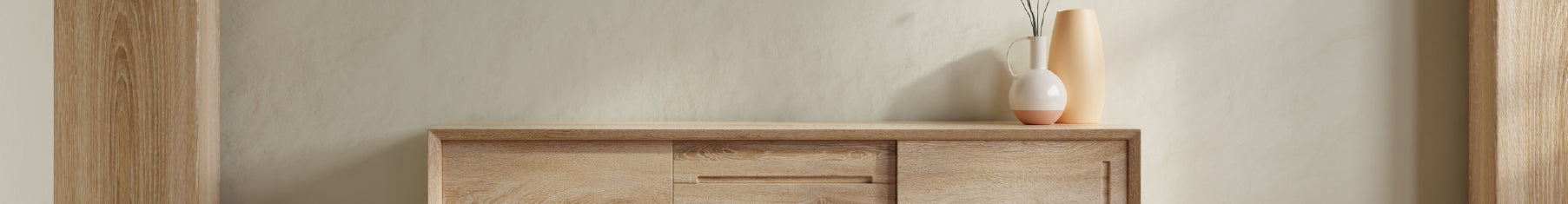 Furniture wrapping on cabinet and side panels