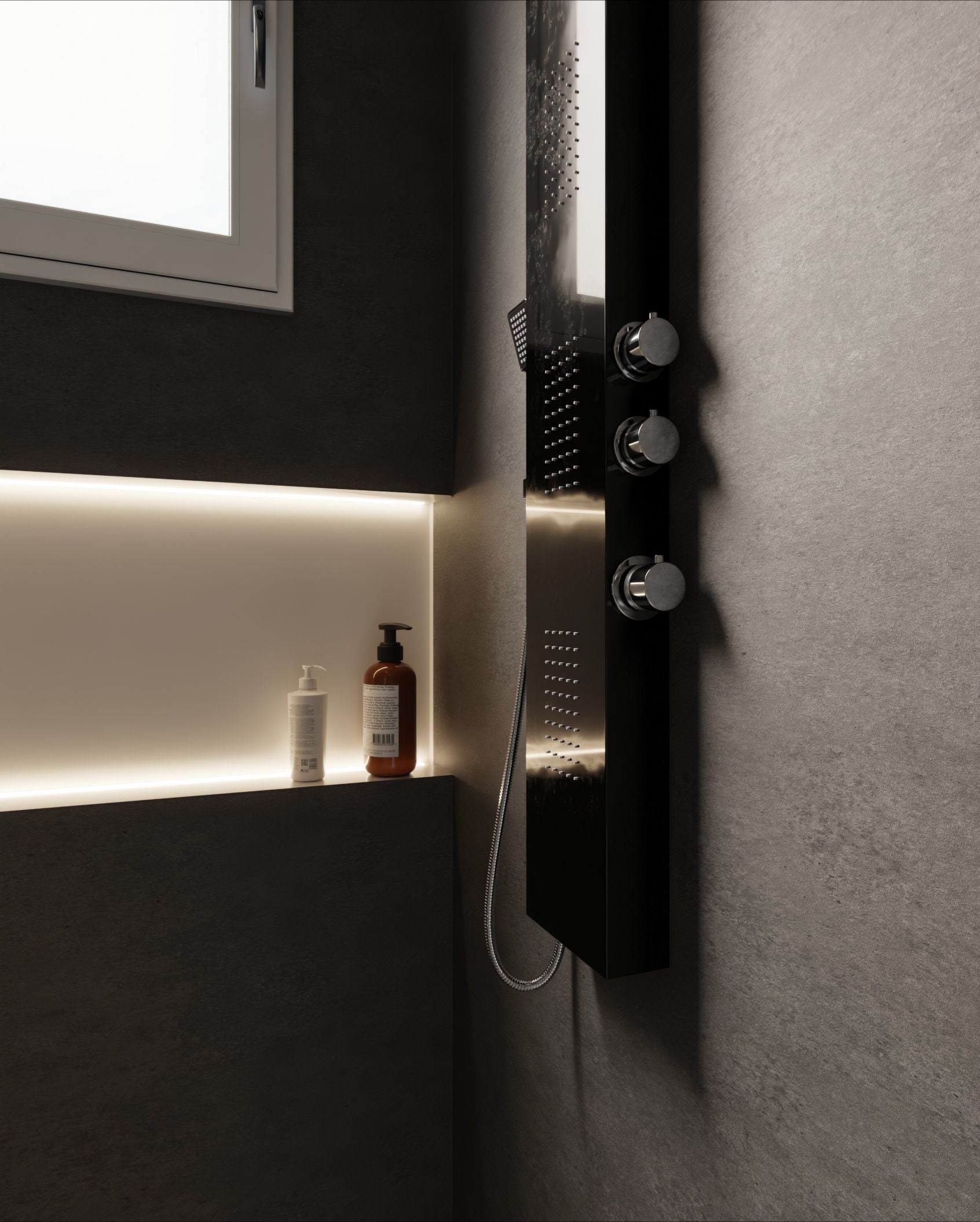 HR-U20 High Resistance - Cement Dark Cover Styl' vinyl wrap | for furniture & walls