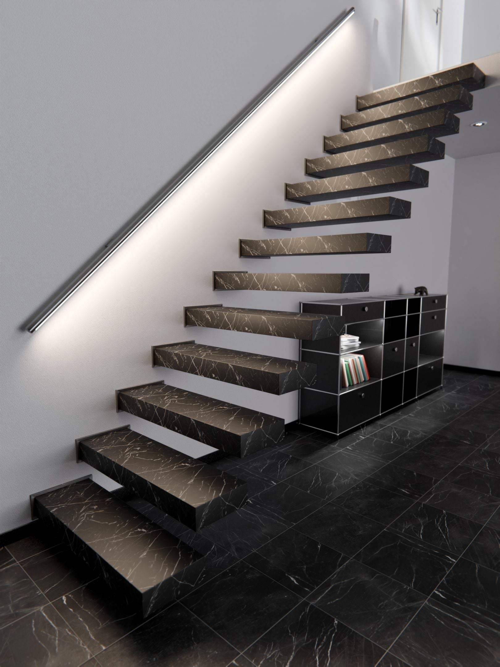 HR-U50 High Resistance - Nero Marquina Cover Styl' vinyl wrap | for furniture & walls