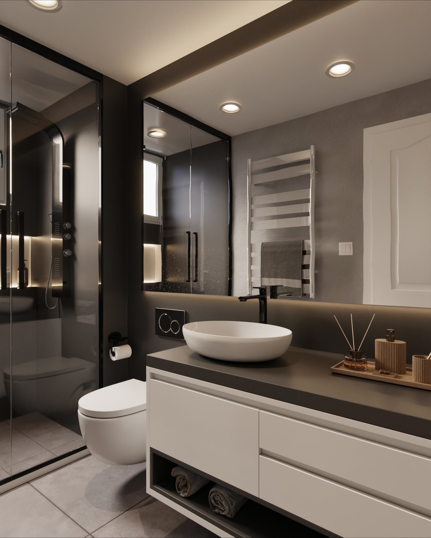 J18 Anthracite Grey Cover Styl' vinyl wrap | for furniture & walls