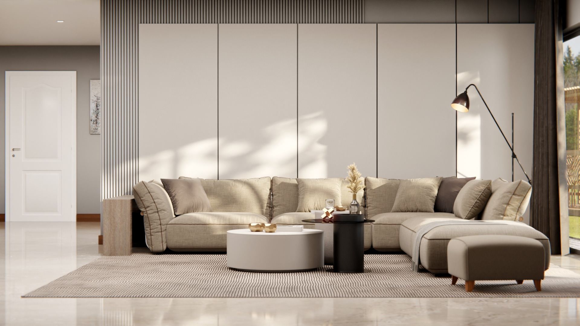 K7 Cream Grey Cover Styl' vinyl wrap | for furniture & walls