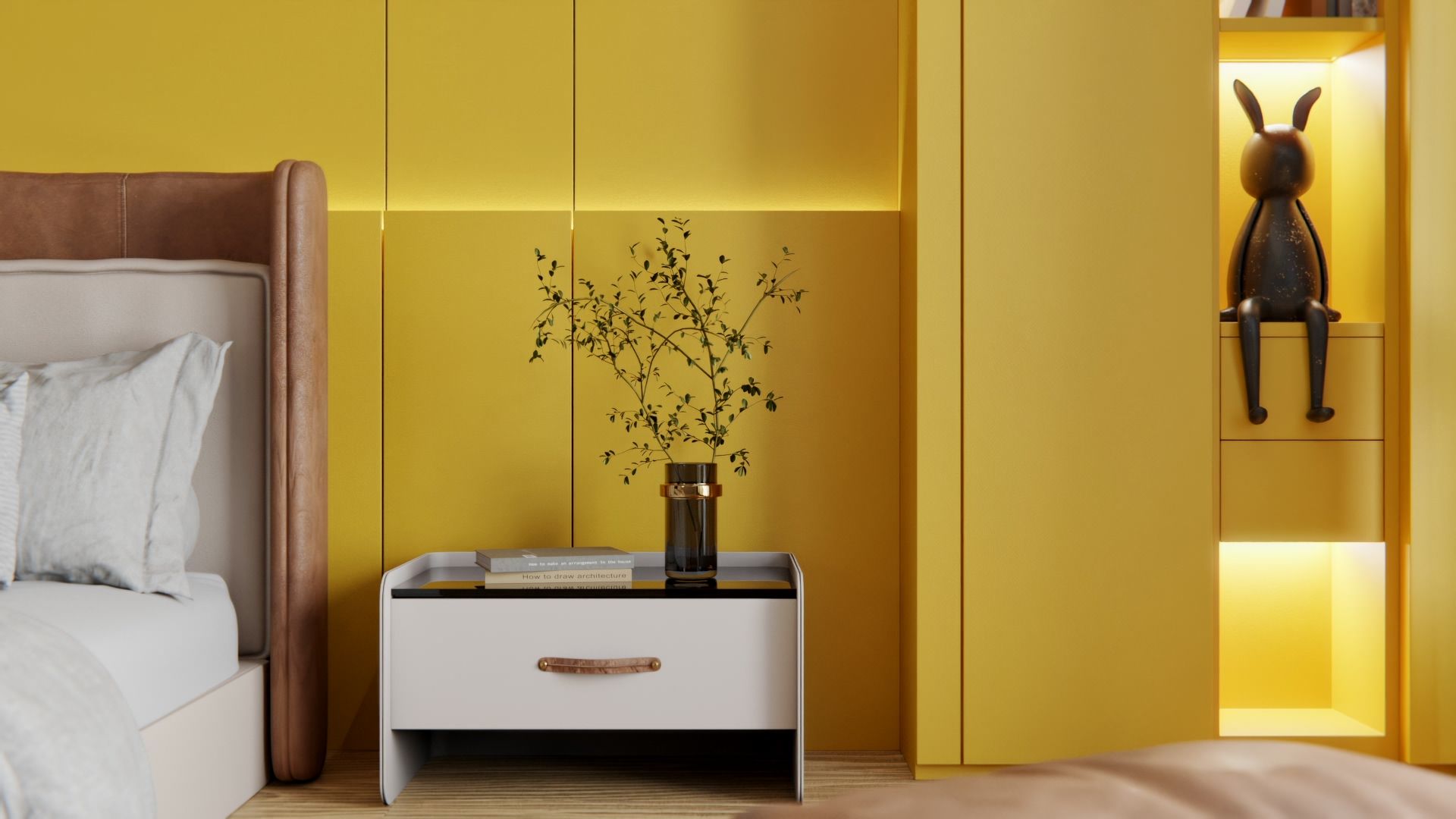 M8 Bright Yellow Cover Styl' vinyl wrap | for furniture & walls