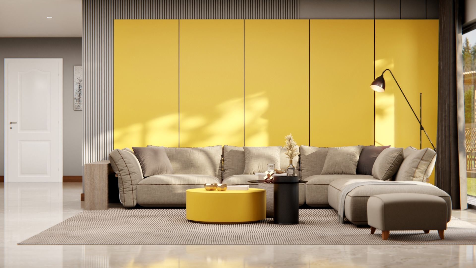 M8 Bright Yellow Cover Styl' vinyl wrap | for furniture & walls