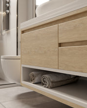 NF43 Bleached Bronze Oak Cover Styl' vinyl wrap | for furniture & walls