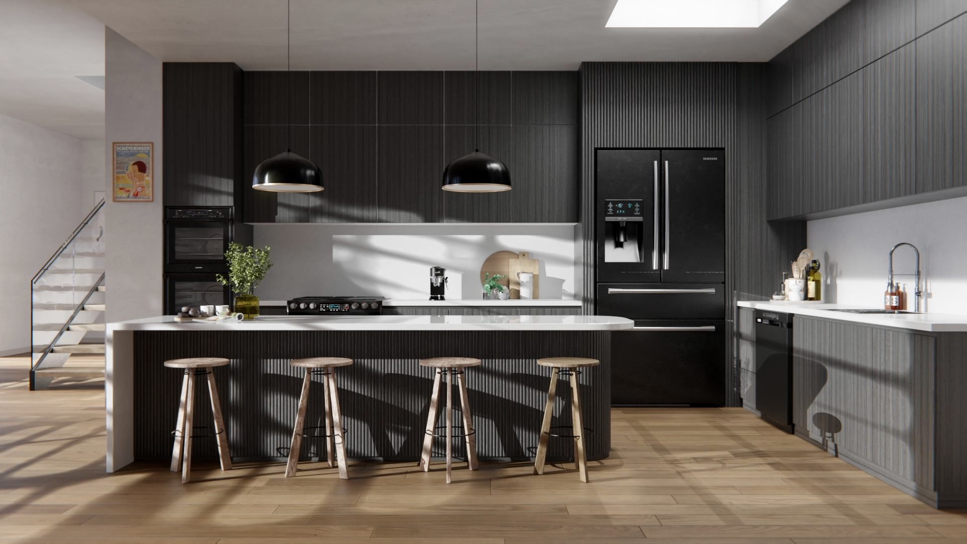 NF56 Black Teak Cover Styl' vinyl wrap | for furniture & walls