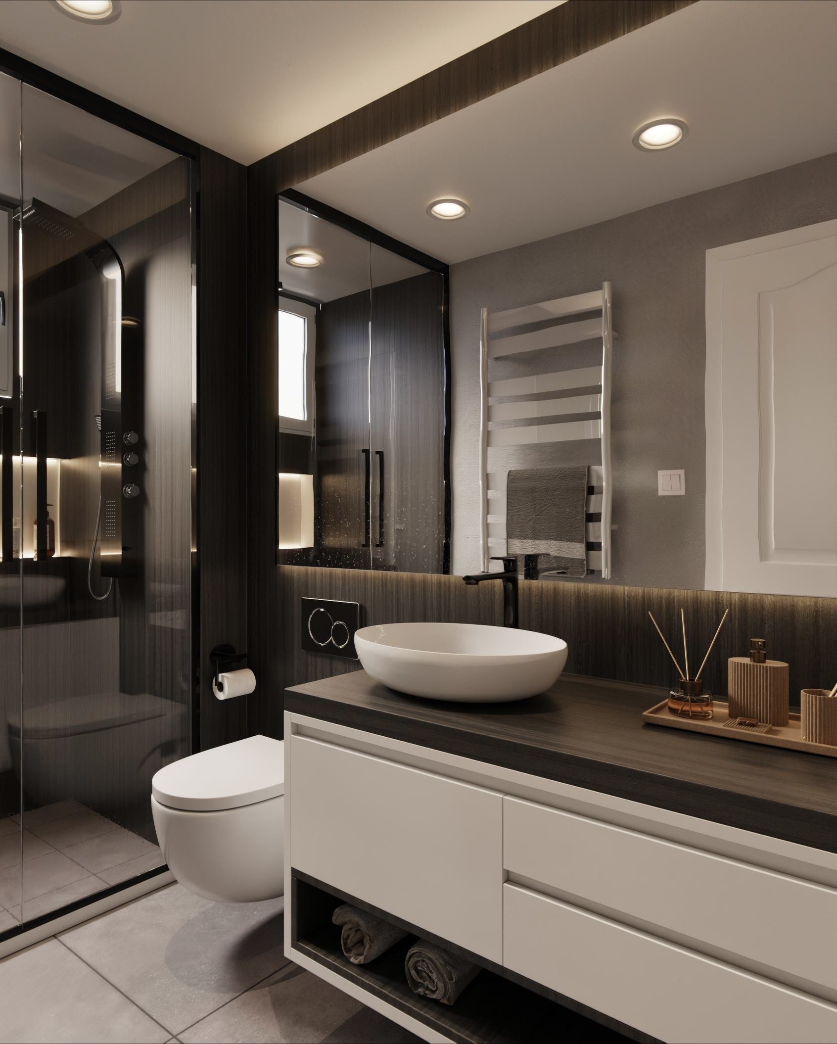 NF56 Black Teak Cover Styl' vinyl wrap | for furniture & walls